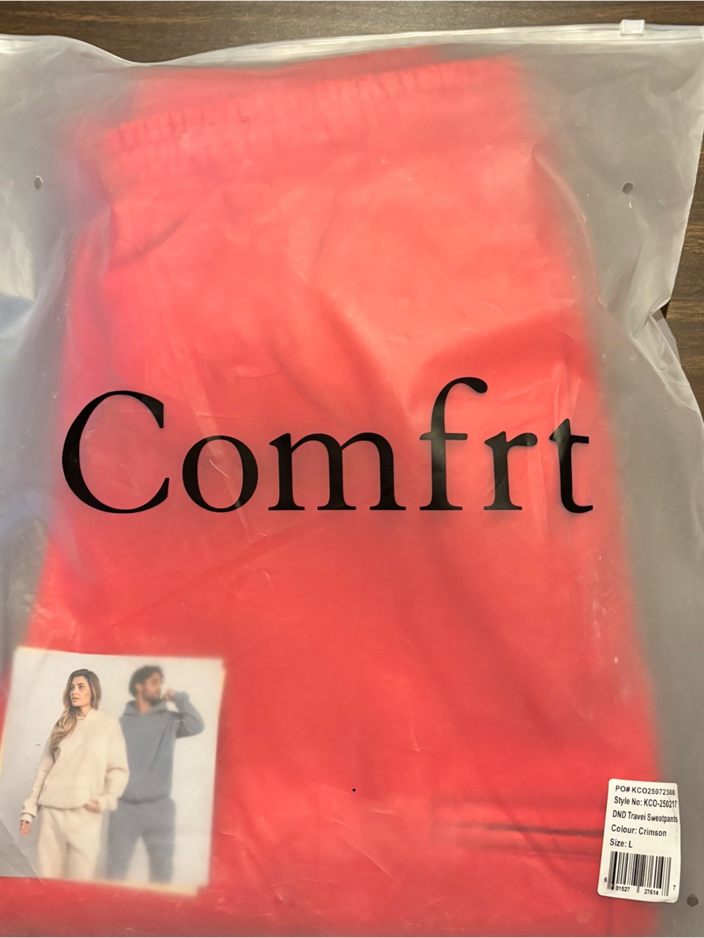 COMFRT new red sweat pants